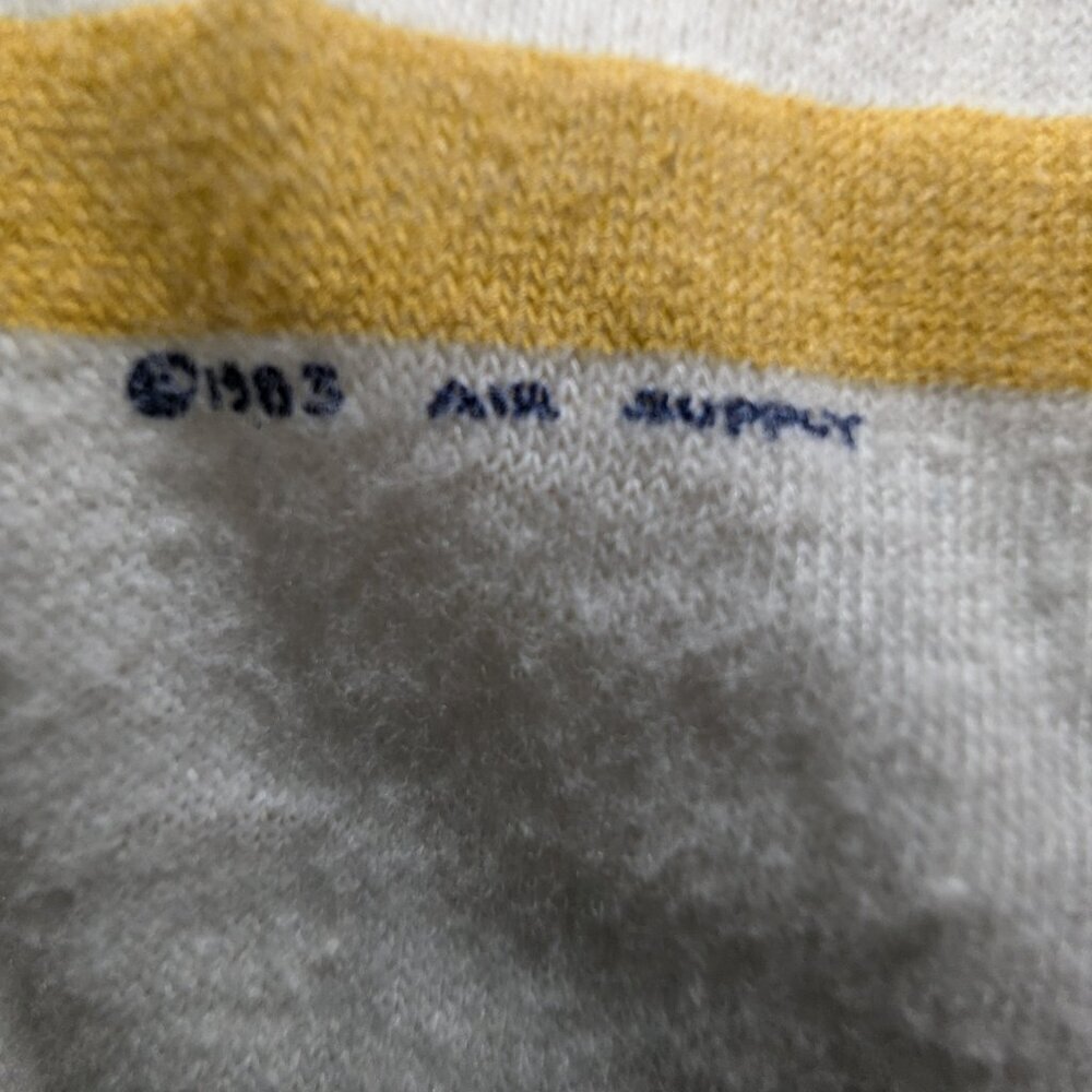 Vintage Air Supply North American Tour 1983 Winterland Jersey Rare Size Medium - Picture 7 of 7
